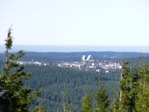 Blick auf Oberhof vom Schneekopf